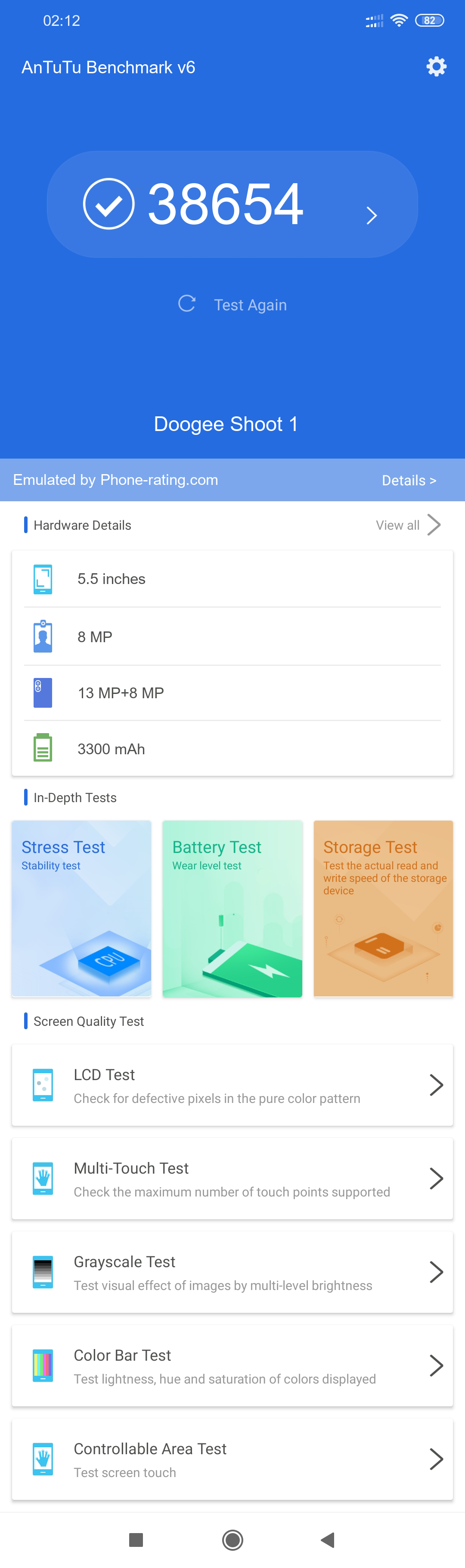 Doogee Shoot 1 Antutu v6