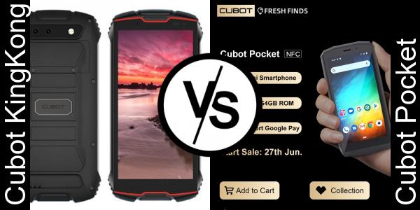 Compare Cubot KingKong vs Cubot Pocket - Phone rating