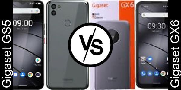 Compare Gigaset GS5 vs Gigaset GX6 - Phone rating