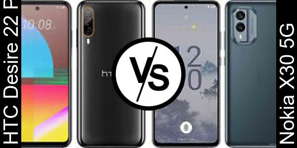 Compare HTC Desire 22 Pro vs Nokia X30 5G - Phone rating