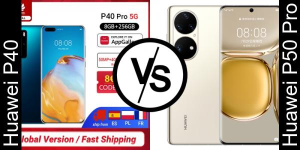 Compare Huawei P40 vs Huawei P50 Pro