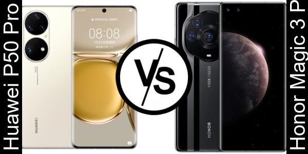 Compare Huawei P50 Pro vs Honor Magic 3 Pro+ - Phone rating