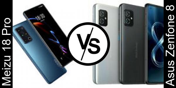 Compare Meizu 18 Pro vs Asus Zenfone 8 - Phone rating