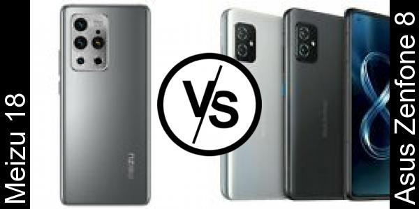 Compare Meizu 18 vs Asus Zenfone 8 - Phone rating