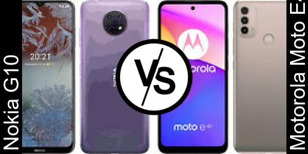 Compare Nokia G10 vs Motorola Moto E40