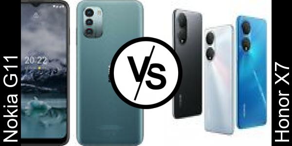 Compare Nokia G11 vs Honor X7