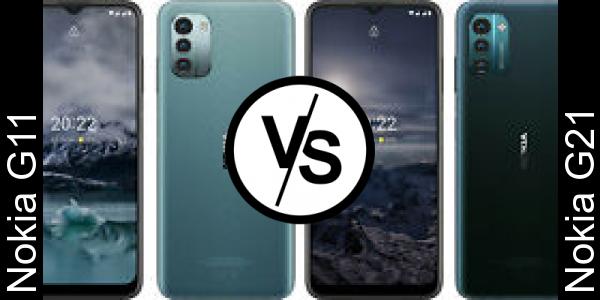 Compare Nokia G11 vs Nokia G21