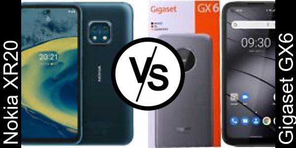 Compare Nokia XR20 vs Gigaset GX6 - Phone rating