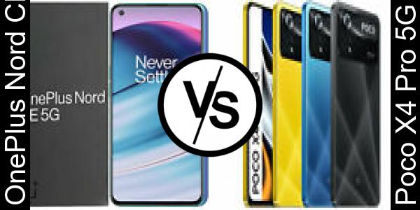 Compare OnePlus Nord CE 5G vs Poco X4 Pro 5G - Phone rating