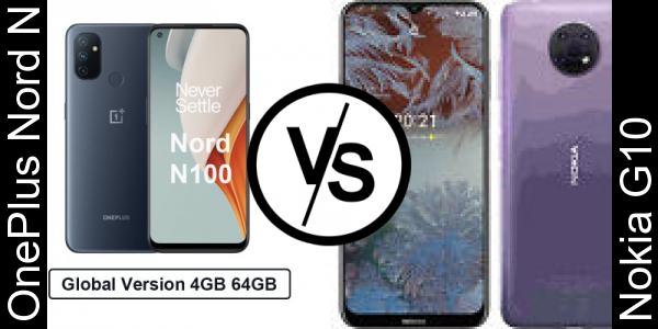 Compare OnePlus Nord N100 vs Nokia G10 - Phone rating