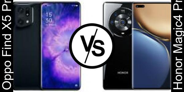 Compare Oppo Find X5 Pro vs Honor Magic4 Pro - Phone rating