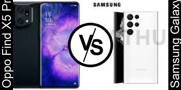 Compare Oppo Find X5 Pro vs Samsung Galaxy S22 Ultra - Phone rating