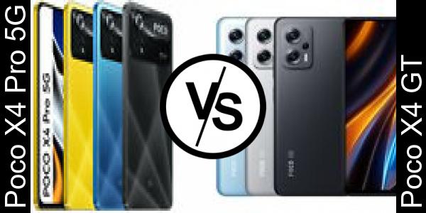 Compare Poco X4 Pro 5G vs Poco X4 GT - Phone rating