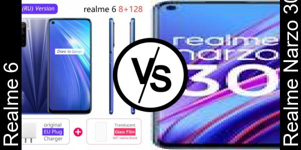 Compare Realme 6 vs Realme Narzo 30