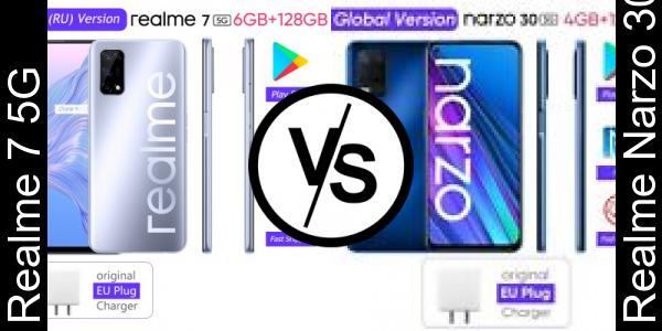 Compare Realme 7 5G vs Realme Narzo 30 5G