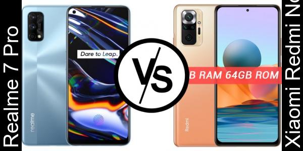 Compare Realme 7 Pro vs Xiaomi Redmi Note 10 Pro