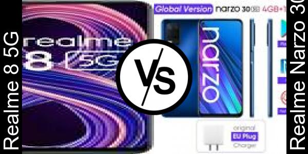 Compare Realme 8 5G vs Realme Narzo 30 5G - Phone rating
