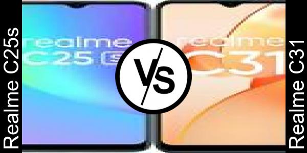 Compare Realme C25s vs Realme C31 - Phone rating