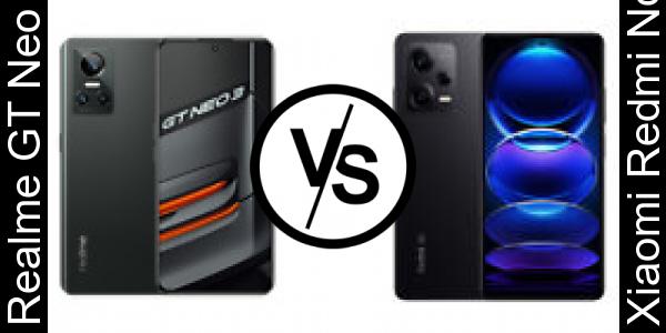 Compare Realme GT Neo 3 vs Xiaomi Redmi Note 12 Pro