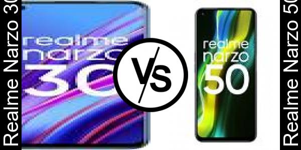 Compare Realme Narzo 30 vs Realme Narzo 50 - Phone rating