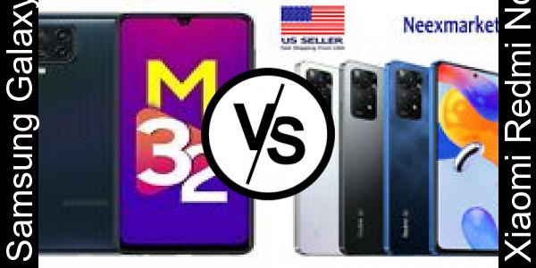 Compare Samsung Galaxy M32 vs Xiaomi Redmi Note 11 Pro 4G - Phone rating