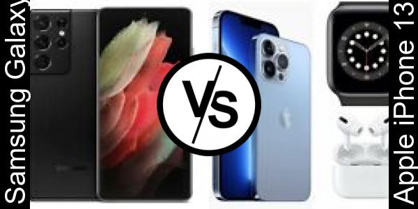 Compare Samsung Galaxy S21 Ultra vs Apple iPhone 13 Pro Max