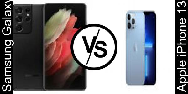 Compare Samsung Galaxy S21 Ultra vs Apple iPhone 13