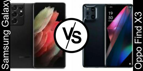 Compare Samsung Galaxy S21 Ultra vs Oppo Find X3