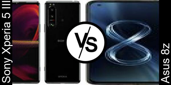 Compare Sony Xperia 5 III vs Asus 8z - Phone rating