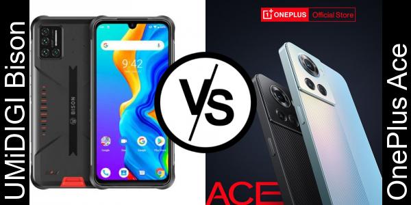 Compare UMiDIGI Bison vs OnePlus Ace