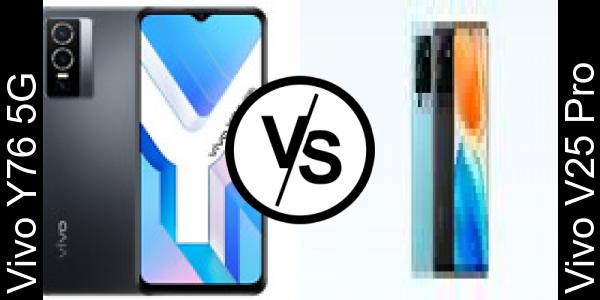 Compare Vivo Y76 5G vs Vivo V25 Pro - Phone rating