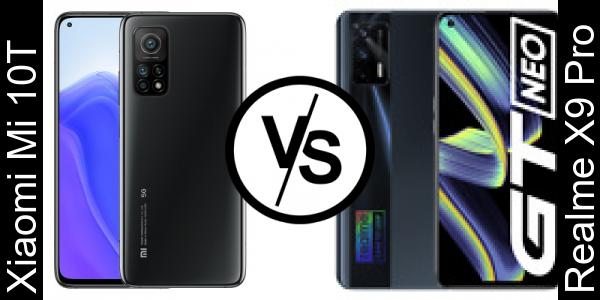 Compare Xiaomi Mi 10T vs Realme X9 Pro - Phone rating