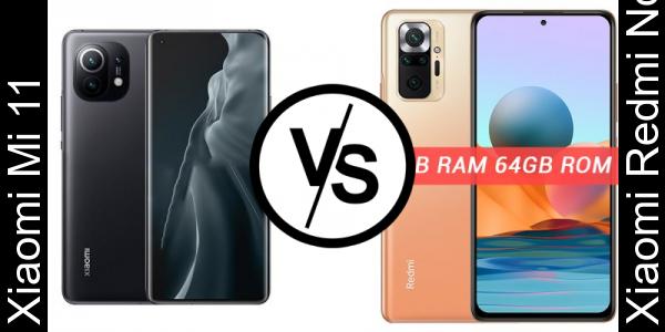 Compare Xiaomi Mi 11 vs Xiaomi Redmi Note 10 Pro - Phone rating