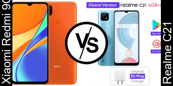 Compare Xiaomi Redmi 9C vs Realme C21 - Phone rating