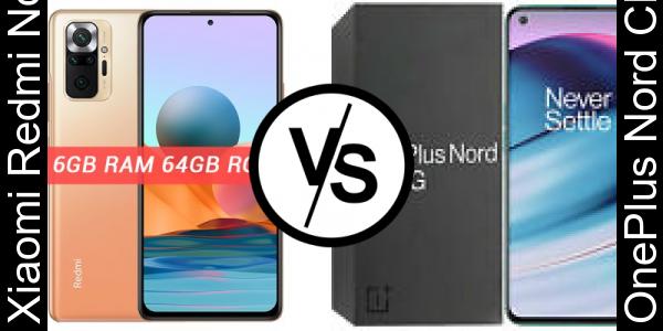 Compare Xiaomi Redmi Note 10 Pro vs OnePlus Nord CE 5G