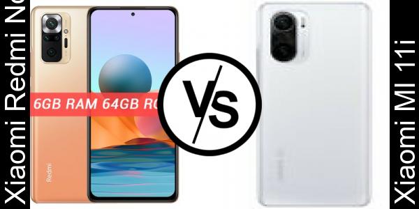 Compare Xiaomi Redmi Note 10 Pro vs Xiaomi MI 11i - Phone rating