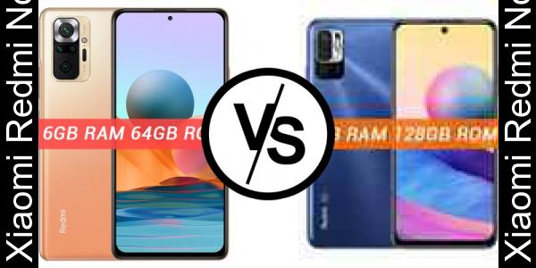 Compare Xiaomi Redmi Note 10 Pro vs Xiaomi Redmi Note 10 5G