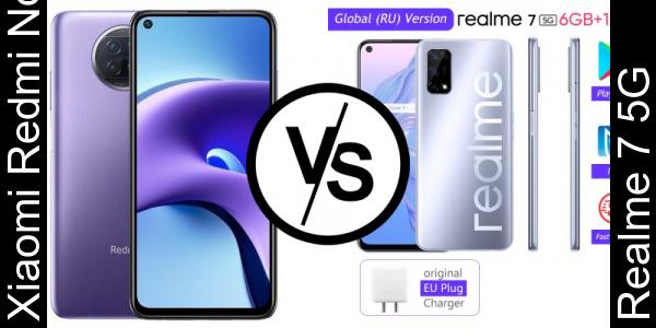 Compare Xiaomi Redmi Note 9T vs Realme 7 5G - Phone rating