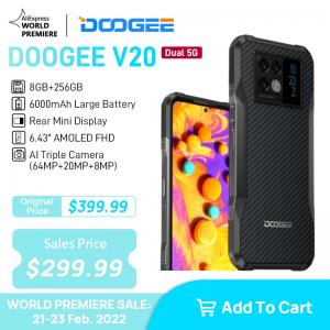 Doogee V20 price comparison and specifications